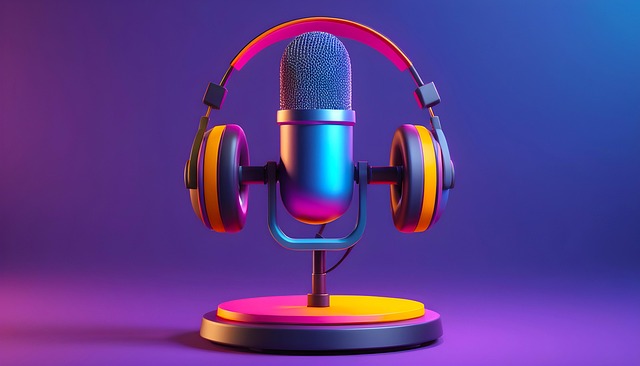 zdjęcie poglądowe przedstawiające mikrofon i słuchawki