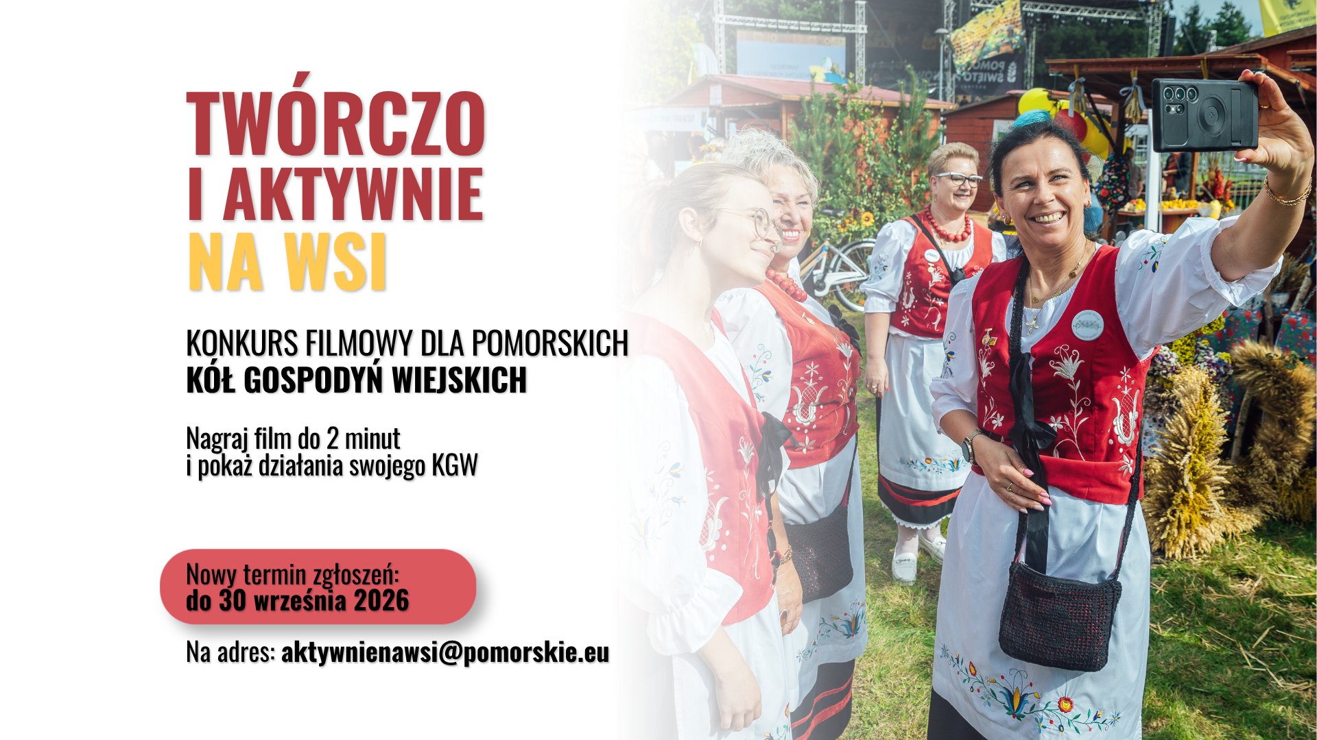 Konkurs filmowy dla KGW – przedłużamy termin zgłoszeń do 30 września!